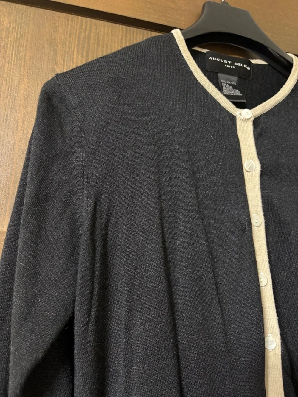 august silk lightweight button